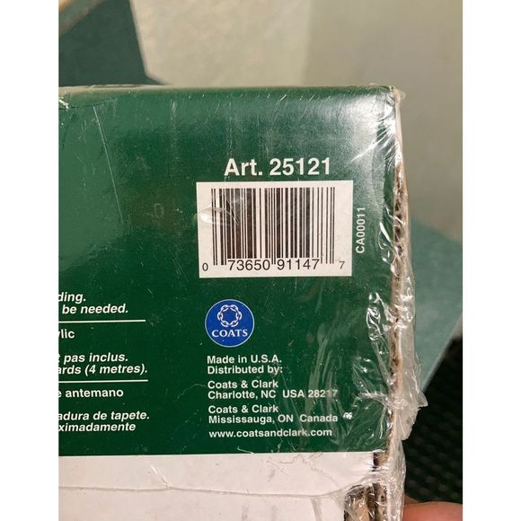 J.&P. Coats Latch Hook Christmas Quilt Kit New Vintage Sealed - Picture 7 of 12